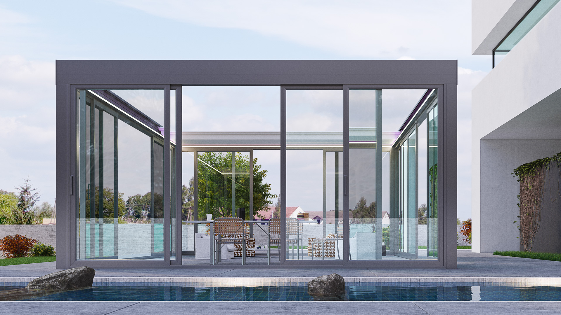 Exxen - Bioklimatikus pergola
