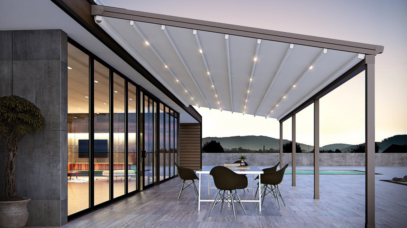 EVA - elhúzható PVC pergola